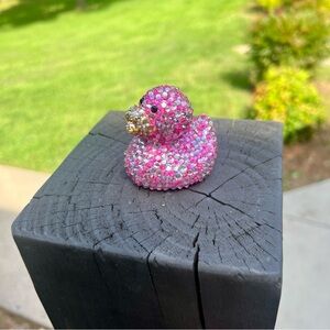 Bling bling sparkly duck for jeep decking, handmade item crystal on duck